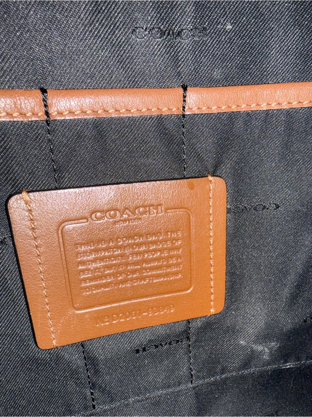 Coach Pacer Utility Backpack in Pacific Blue, Style 93849. - Picture 7 of 7
